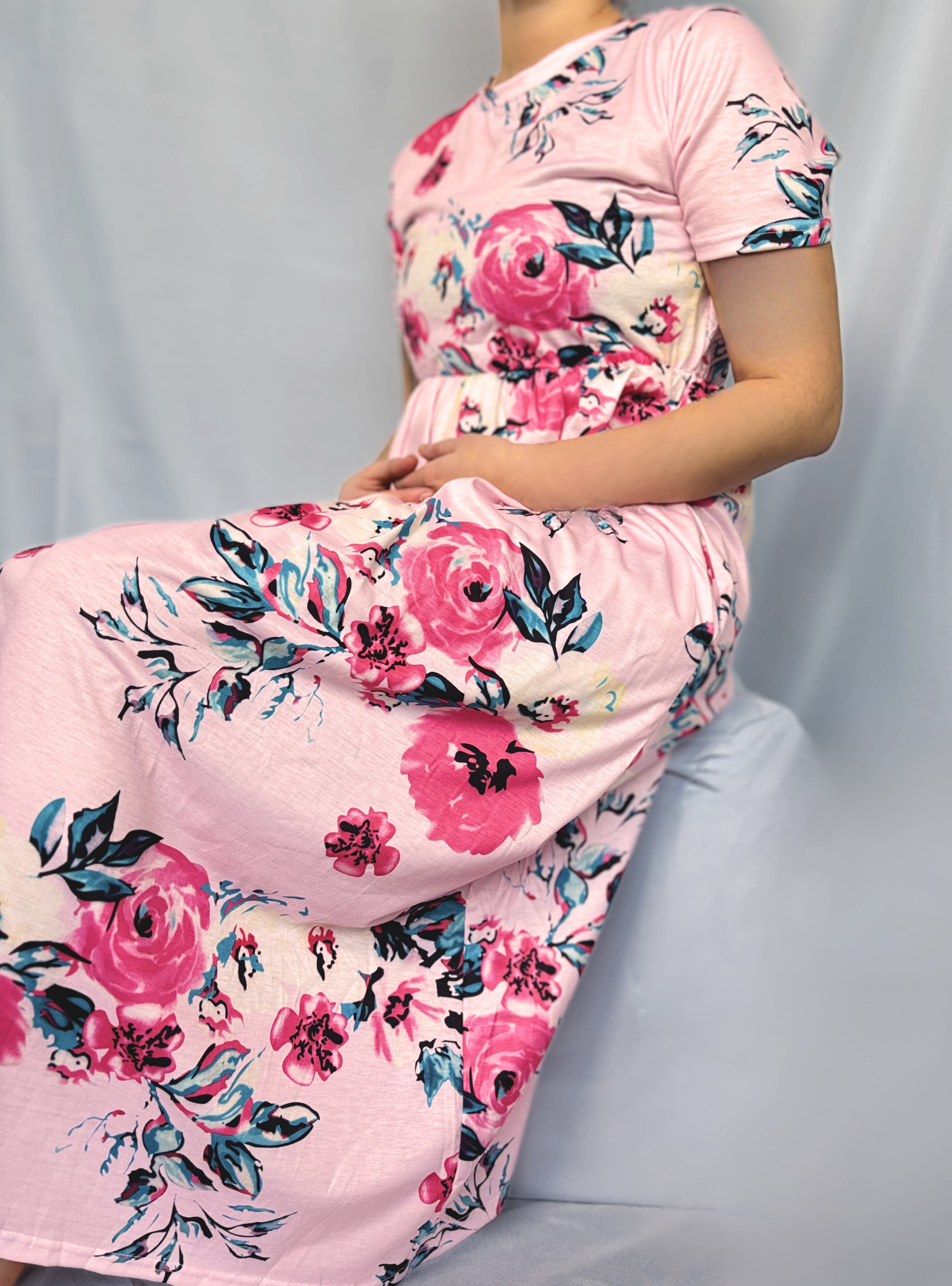 Woman Floral Dress (6 Colors) – LinenTablecloth