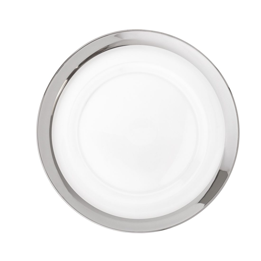 Band Clear Glass Charger Plate 4/Pack (2 Colors) – LinenTablecloth