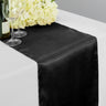 14 x 108 in. Satin Table Runner Black