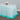 21 ft. Two Tone Tulle Chiffon Table Skirt White/Tiffany Blue