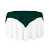60 in. Square Satin Overlay Hunter Green