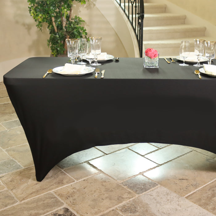 6 ft. Rectangular Stretch Tablecloth (14 Colors)