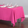 Bargain 70 X 120 In. Rectangular Polyester Tablecloth Fuchsia