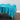 85 in. Square Rosette Satin Overlay Turquoise