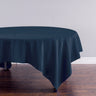 Bargain 85 In. Square Polyester Tablecloth Navy Blue