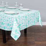 60 X 102 in. Rectangular Paisley Cotton Tablecloth (4 Colors)