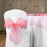 Organza Sash 10 Pack - Coral