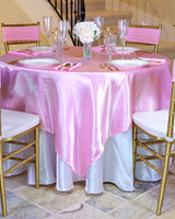 72 in. Square Satin Overlay (23 Colors)