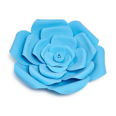 11 in. Blue Foam Peony Wallflower
