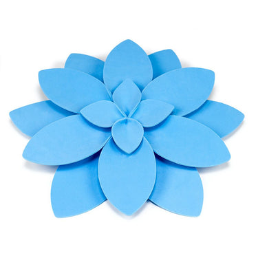 15 in. Blue Foam Dahlia Wallflower