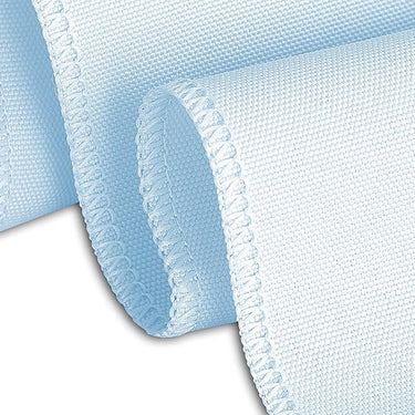 Bargain 90 X 156 In. Rectangular Polyester Tablecloth Baby Blue
