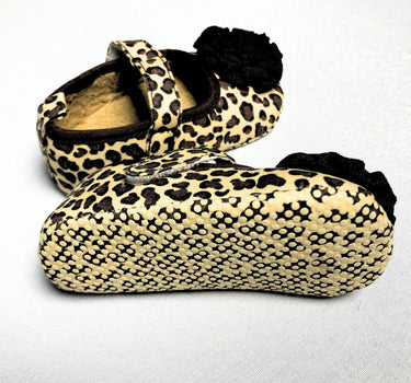 Cheetah Print Mary Jane Baby Shoes