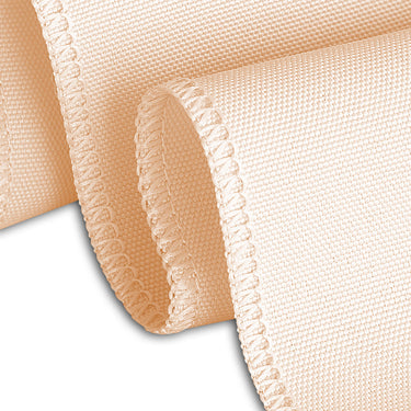 Bargain 90 In. Round Polyester Tablecloth Peach