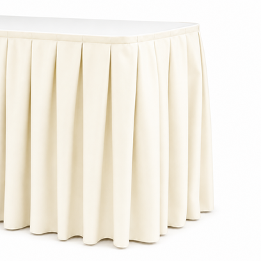 17 ft. Accordion Pleat Polyester Table Skirt (7 Colors)