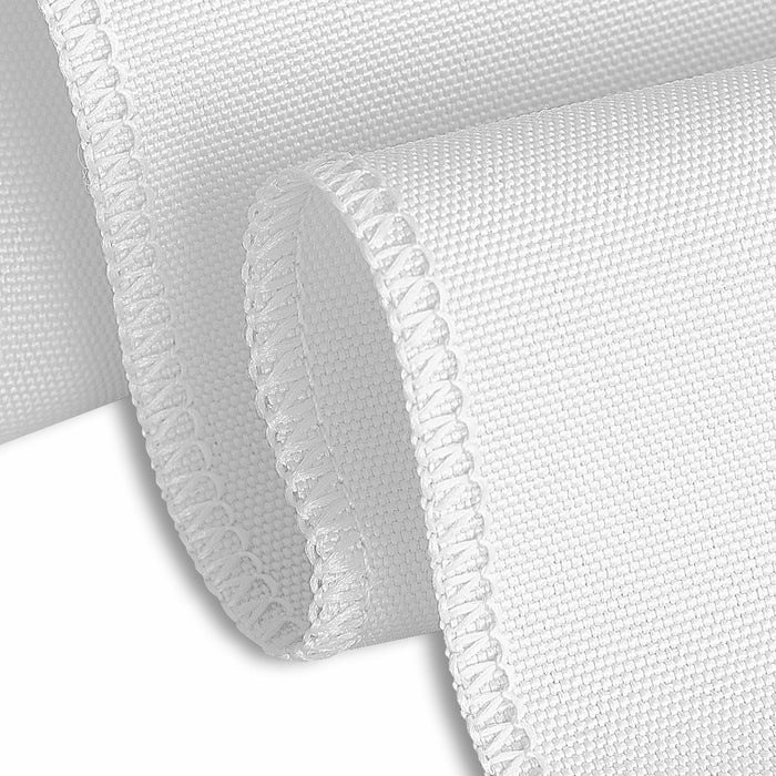 Bargain 20 in. Polyester Napkins White (12 pack) with Serged edges