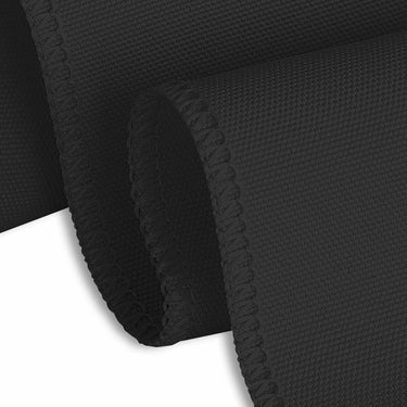 Bargain 90 In. Round Polyester Tablecloth Black
