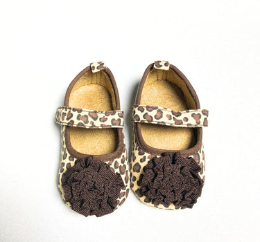 Cheetah Print Mary Jane Baby Shoes
