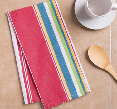 18 X 28 in. Sunset-Striped Cotton Kitchen Towels 2/Pack