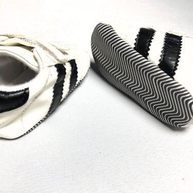 White & Black Baby Sneakers (3 Sizes)