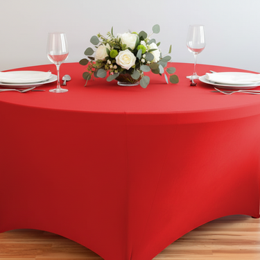 4 ft. Round Stretch Tablecloth Table Cover (3 Colors)