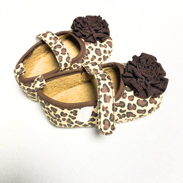 Cheetah Print Mary Jane Baby Shoes (2 Sizes)