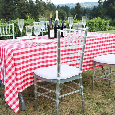 60 X 126 in. Rectangular Tablecloth Checkered (4 Colors)