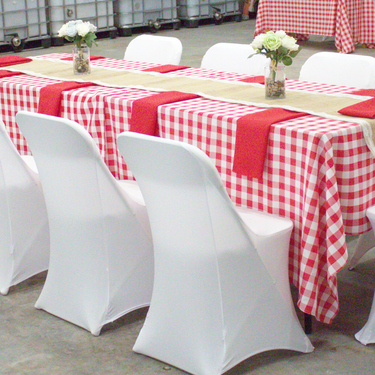 60 X 126 in. Rectangular Tablecloth Checkered (4 Colors)