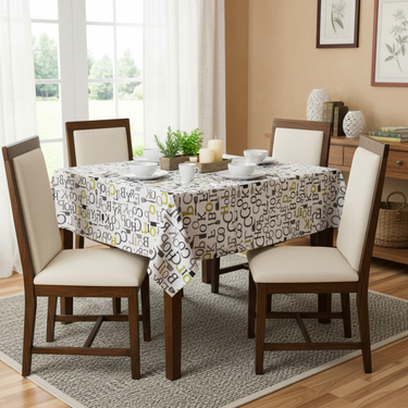 60 X 84 in. Rectangular Chef Print Cotton Tablecloth
