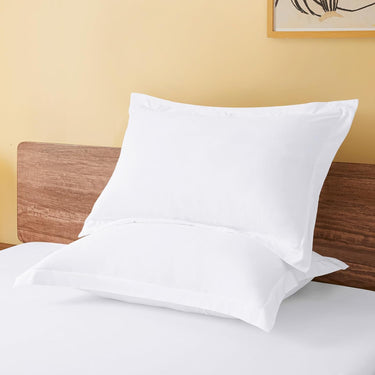 Hotel Selection  500 Thread Count Cotton White Standard Pillow Sham 2/Pack