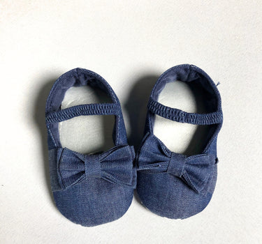 Denim Ballet Baby Shoes