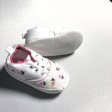Pink Posies Baby Sneakers