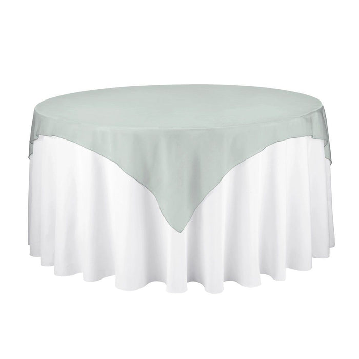 72 in. Square Organza Overlay Hunter Green