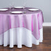 72 in. Square Organza Overlay Purple Wine