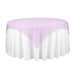 72 in. Square Organza Overlay Lavender