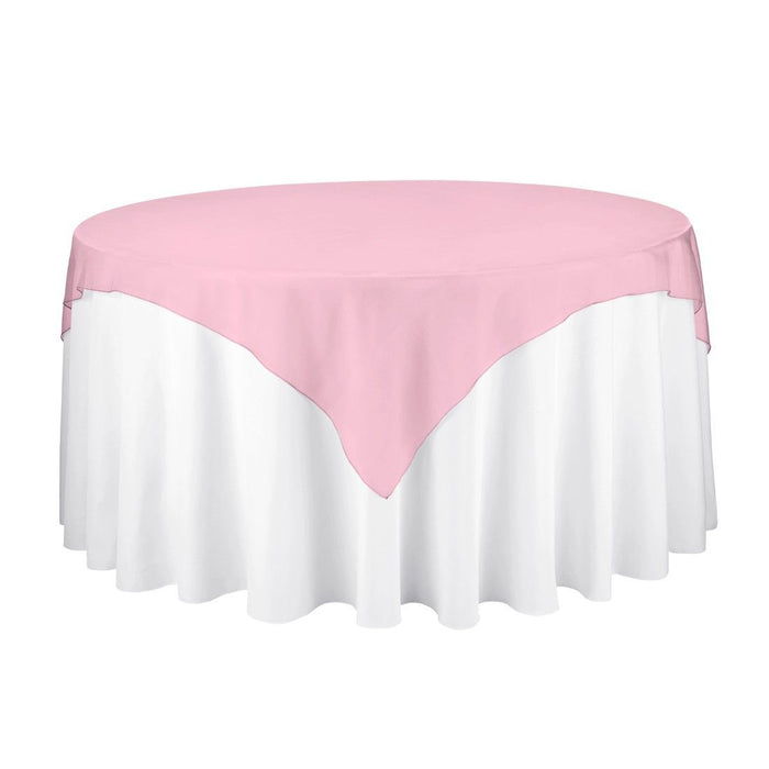 72 in. Square Organza Overlay Fuchsia