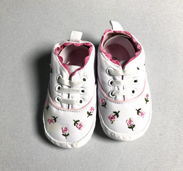 Pink Posies Baby Sneakers