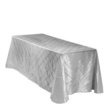Pintuck Rectangular 90 X 132 in. Rectangular Pintuck Tablecloth (3 Colors) – LinenTablecloth