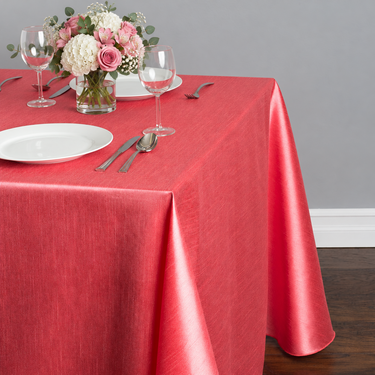 90 X 156 in. Rectangular Shantung Silk Tablecloth (12 Colors)