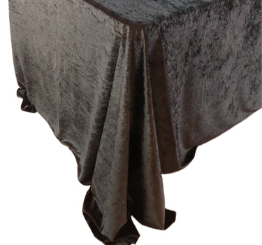 90 x 156 Inch Rectangular Crushed Velvet Tablecloth (6 Colors)