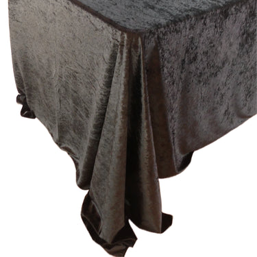 90 x 156 Inch Rectangular Crushed Velvet Tablecloth (6 Colors)
