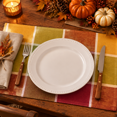 13 X 19 in. Autumn Theme Cotton Placemats 4/Pack