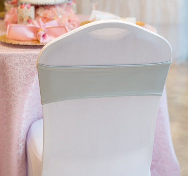 Bargain Stretch Chair Sash 10/Pack -Silver Grey