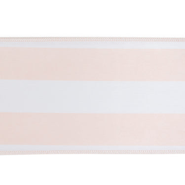 Bargain Blush Pink & White Striped Satin Sashes 10/Pack