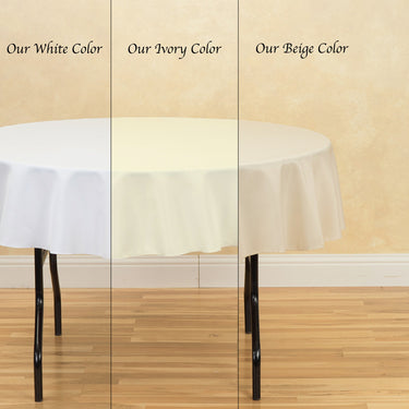 70 in. Round Polyester Tablecloth (20 Colors)
