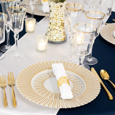 5-Piece Curved Silverware Set Gold
