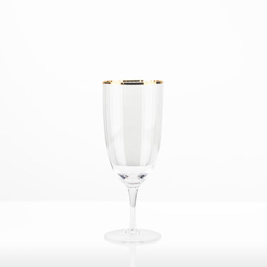 Gold Rim Water Goblet Glasses - case of 24