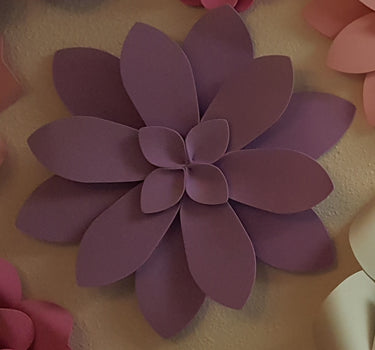 11 in. Foam Dahlia Wallflower (5 Colors)