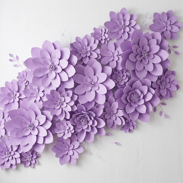 11 in. Foam Dahlia Wallflower (5 Colors)