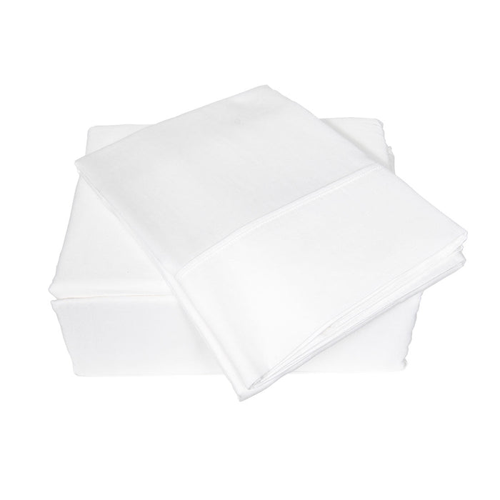 Hotel Selection 500 Thread Count White Sheet Set -Queen Size