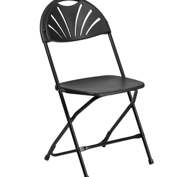 Fan Back Plastic Folding Chair 4pk